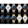 Relojesmens watch quartz classic black wristwatch steel belt luxury calendar business watch herren uhren gifts