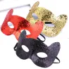 Glitzerkätzchen - Augenmaske - für Halloween / Maskeraden
