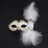 Venetiaans oogmasker - met veren / glitter - voor Halloween / maskeradesMaskers