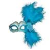 Venezianische Augenmaske - mit Federn / Glitzer - für Halloween / Maskeraden