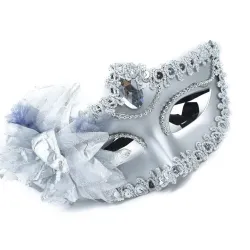 Sexy venezianische Augenmaske - mit Rauten / Federn / Blumen - für Halloween / Maskeraden