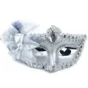 Sexy venezianische Augenmaske - mit Rauten / Federn / Blumen - für Halloween / Maskeraden
