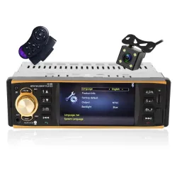 4,1 tommer - 1 Din - bilradio - fjernkontroll - HD - Bluetooth - 12V - USB - AUX - FM