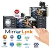 Bluetooth car radio - 4.1 Inch - 1 Din - remote control - HD - 12V - USB - AUXDin 1