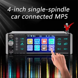 4 Inch - 1 Din - autoradio - Bluetooth - 1080P - HD - SD - FM - Android MP5 - 2 USB - MirrorlinkRadio
