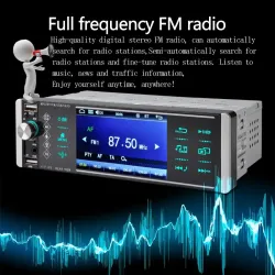 4 Inch - 1 Din - autoradio - Bluetooth - 1080P - HD - SD - FM - Android MP5 - 2 USB - MirrorlinkRadio