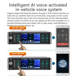 4 Inch - 1 Din - autoradio - Bluetooth - 1080P - HD - SD - FM - Android MP5 - 2 USB - MirrorlinkRadio