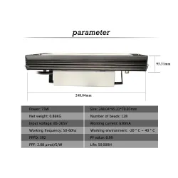 Pflanzenwachstumslampe - LED-Licht - Samsung LM561C Cree 660nm Chip - 73W / 150W