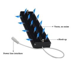 Plant grow lamp - LED light - Samsung LM561C Cree 660nm chip - 73W / 150W