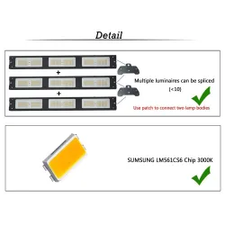 Plantengroeilamp - LED licht - Samsung LM561C Cree 660nm chip - 73W / 150WKweeklampen