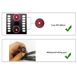 Pflanzenwachstumslampe - LED-Licht - Samsung LM561C Cree 660nm Chip - 73W / 150W