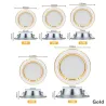 Oświetlenie sufitowe LED - okrągła wpuszczana lampa - 5W / 9W / 12W / 15W / 18W - AC 220V-240V - 1 sztukaŚwiatła sufitowe