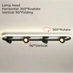 Modern LED ceiling lamp - dimmable - rotatable