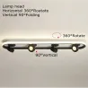 Modern LED ceiling lamp - dimmable - rotatable