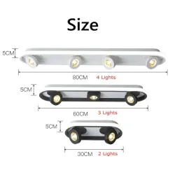 Moderne LED Deckenleuchte - dimmbar - drehbar
