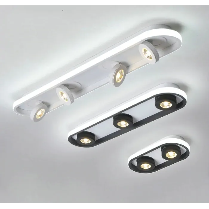 Nowoczesna lampa sufitowa LED - ściemnialna - obrotowaŚwiatła sufitowe