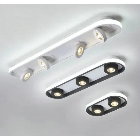 Nowoczesna lampa sufitowa LED - ściemnialna - obrotowaŚwiatła sufitowe