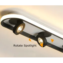 Moderne LED Deckenleuchte - dimmbar - drehbar