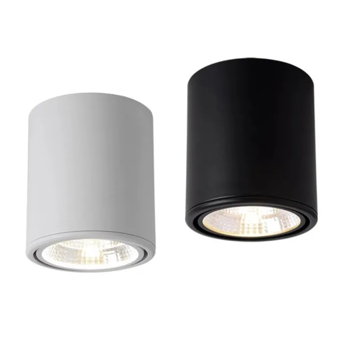 Lampa sufitowa LED - obrotowa - ściemnialna - COB - chip CREE - 9W / 12W / 15W / 18W / 20W / 24WŚwiatła sufitowe