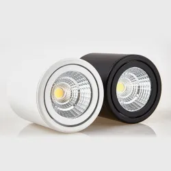 Lampa sufitowa LED - obrotowa - ściemnialna - COB - chip CREE - 9W / 12W / 15W / 18W / 20W / 24WŚwiatła sufitowe