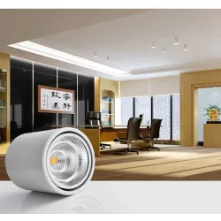 Lampa sufitowa LED - obrotowa - ściemnialna - COB - chip CREE - 9W / 12W / 15W / 18W / 20W / 24WŚwiatła sufitowe