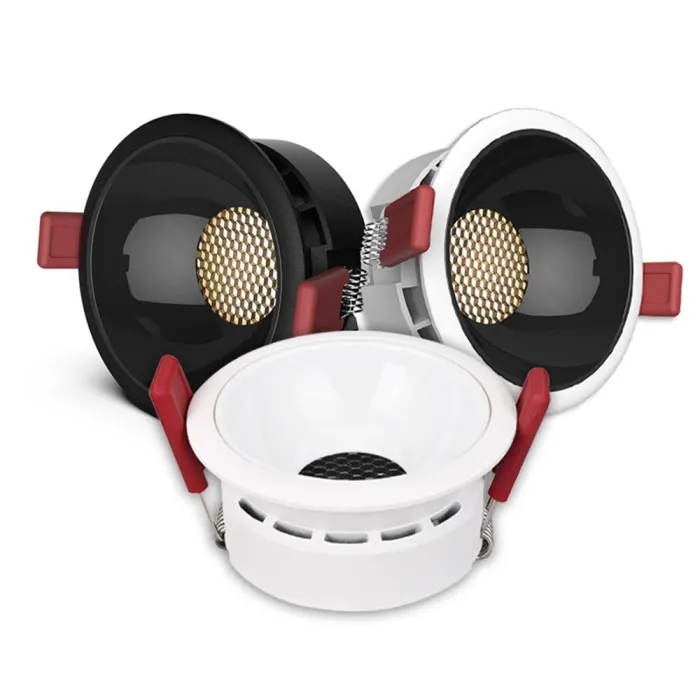 Lampa sufitowa LED - wpuszczana - ściemnialna - antyodblaskowa - konstrukcja plastra miodu - 7W / 12W / 18W / 20WOświetlenie ...