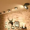 Lampa sufitowa LED - wpuszczana - obrotowa - ściemnialna - COB - wbudowane oświetlenie punktowe - 3W / 5W / 7W / 9W / 12WŚwia...