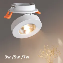 LED plafondlamp - inbouw - draaibaar - dimbaar - COB - inbouwspot - 3W / 5W / 7W / 9W / 12WPlafondverlichting