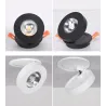 Lampa sufitowa LED - wpuszczana - obrotowa - ściemnialna - COB - wbudowane oświetlenie punktowe - 3W / 5W / 7W / 9W / 12WŚwia...