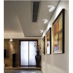 Lampa sufitowa LED - wpuszczana - obrotowa - ściemnialna - COB - wbudowane oświetlenie punktowe - 3W / 5W / 7W / 9W / 12WŚwia...