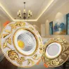 Amerykański styl - luksusowa złota lampa sufitowa - oświetlenie punktowe - wpuszczana - ściemnialna - COB - LED - 3W / 5W / 7...