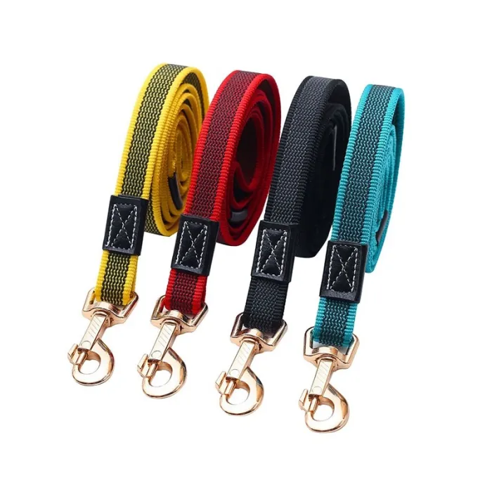Hundeleine - Halsband - rutschfest - mit Metallschnalle - 2m / 3m / 5m