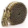 Luxe gouden riem - gesp met slang - koper / roestvrij staalRiemen