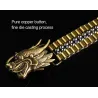 Luxe gouden riem - gesp met slang - koper / roestvrij staalRiemen