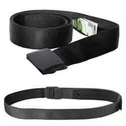 Anti diefstal riem - met verborgen ritssluiting - unisex - 120cmRiemen