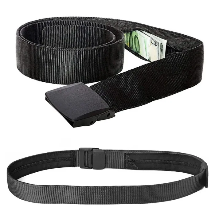 Anti diefstal riem - met verborgen ritssluiting - unisex - 120cmRiemen