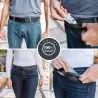 Anti-Diebstahl-Gürtel - mit verdecktem Reißverschluss - Unisex - 120cm