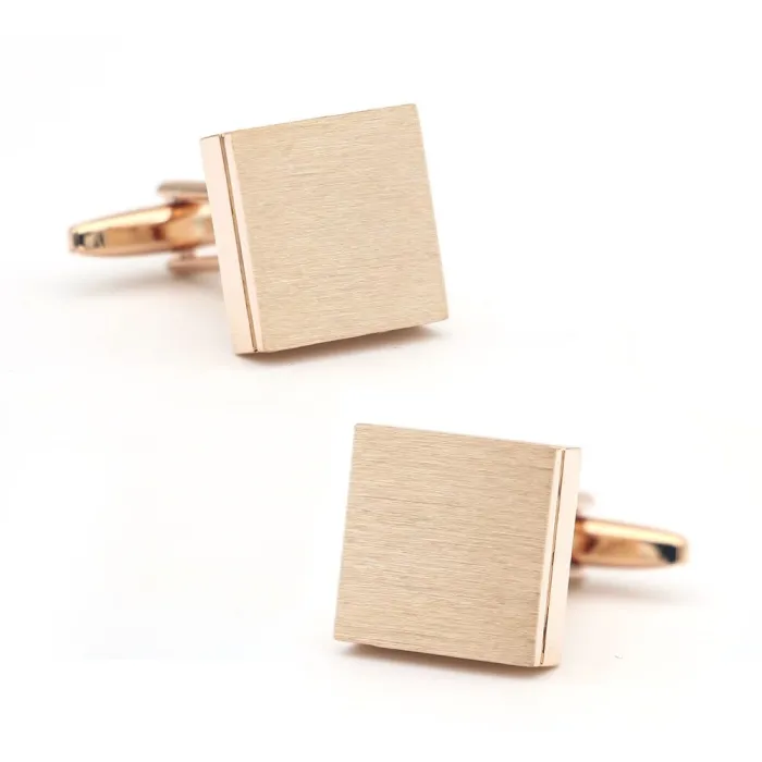 Eleganti gemelli quadrati - design trafilato