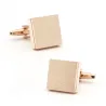 Elegant square cufflinks - wire drawing design