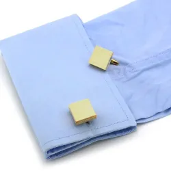 Elegant square cufflinks - wire drawing design