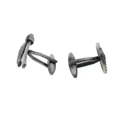 Vintage cufflinks - viking axe / shield