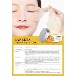 Oogmasker - hydraterende gelpleisters - anti-rimpel - verstevigend - Vitamine C - 50 stuksHuid