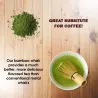 Japoński zestaw do herbaty matcha - bambusowa trzepaczka - miarka - łyżeczka do herbaty - 3 sztukiSztućców