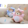 Plush teddy bear - with sound / light - 25cm