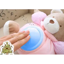 Pluche teddybeer - met geluid / licht - 25cmKnuffels