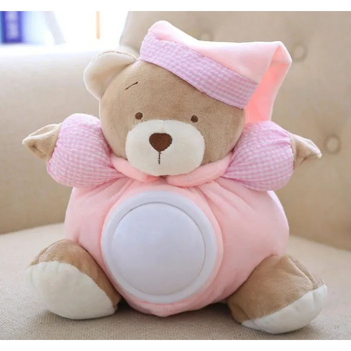 Plüsch-Teddybär - mit Sound / Licht - 25cm