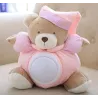 Plush teddy bear - with sound / light - 25cm