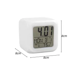 Digitale wekker - LED - thermometer - datumKlokken