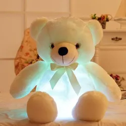 Glühender Plüsch-Teddybär - mit LED-Lichtern - Spielzeug