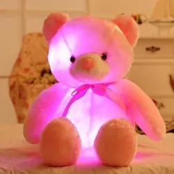 Świecący pluszowy miś - ze światłami LED - zabawkaZabawki Pluszowe